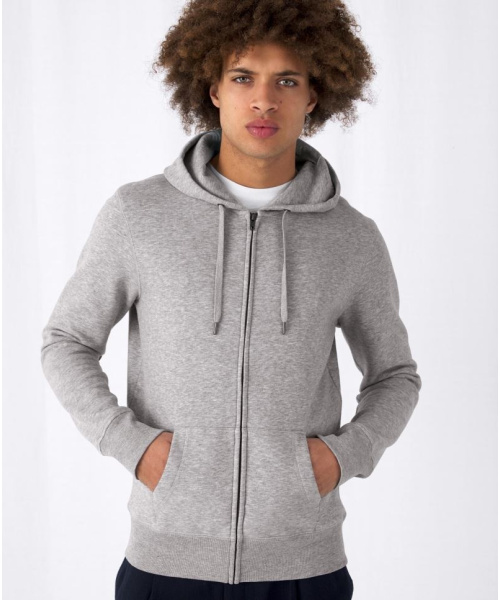 Cvalda.cz - Pánská mikina na zip s kapucí B&C (WU03K)