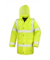 Bezpečností bunda Result Hi Viz Motorway Coat (R218X)