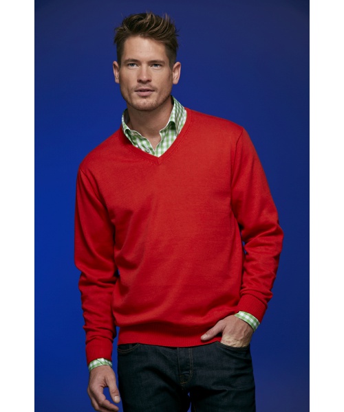 Cvalda.cz - Pánský svetr James & Nicholson Men's V-Neck Pullover