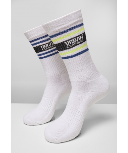 Cvalda.cz - Vysoké ponožky 4-pack URBAN CLASSICS (TB4226) Bílá / Modrá / Zelená / Neonová žlutá